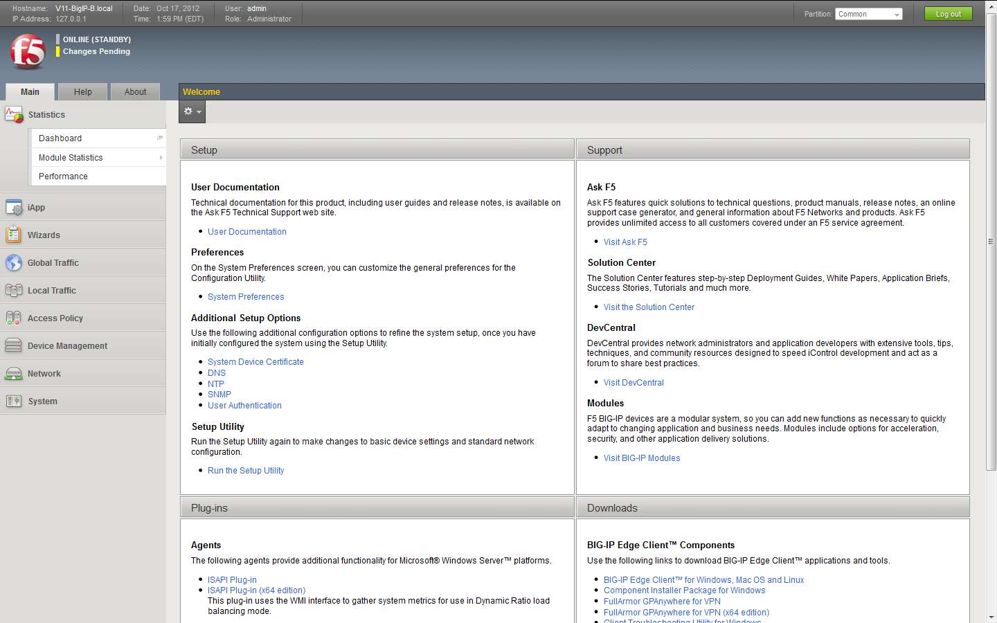 what is big ip edge client components