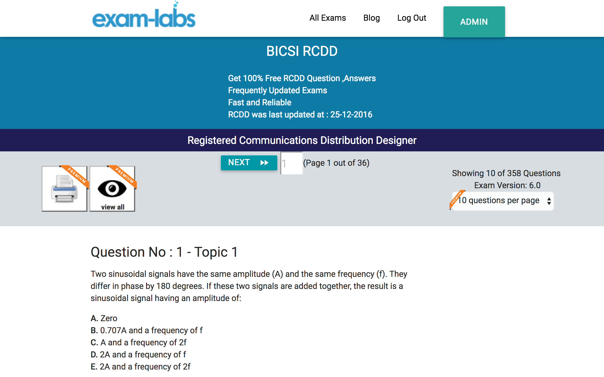 Latest RCDDv14 Test Notes